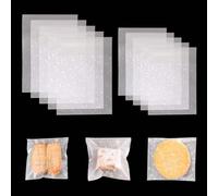 200 Pcs Cookie Bags, Clear Cellophane Bags Self Adhesive Biscuit Bag White Polka Dot Small Cellophane Bag Clear Frosted Plastic Package for Sweet Cookie Chocolates Biscuit Candy (10x10cm&7x7 cm)