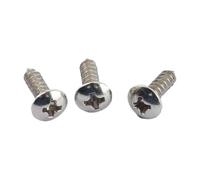 200 Pcs Cross recessed large flat head self tapping screws Large flat head screws Umbrella cross tapping pointed bolts Screw diameter D=6.5mm Nickel plated TA3X10 TA3X10
