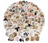 200 Pcs Cute Cat Stickers, Funny Vinyl Decals for Laptops & Scrapbooks | Water-Resistant, Pre-Cut And Easy To Apply For Students, Journals, Bottles, Phones And Everyday Creative Projects.