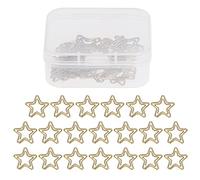 200 PCS Cute Star Paper Clips, Light Tiny Paperclips, Small Assorted Paper Clip for Daily Office Home School Study