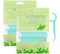200 Pcs Dental Floss Sticks, Floss Picks Disposable Floss Sticks Dental 2 in 1 Toothpick for Interdental Cleaning