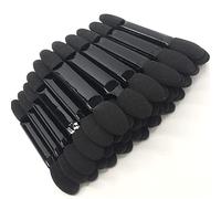 200 PCS Disposable Eyeshadow Brushes, 2 Inch Sponge Makeup Applicators Dual Sides Black