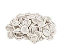 200 Pcs Disposable Finger Protectors, Finger Cots, Latex Anti-Static Finger Tip Rubber Protect Keeping Dressing Dry and Clean, for Beauty Electronic Repair (White)