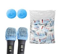 200 Pcs Disposable Microphone Cover Non Woven Fabric Windproof And Dustproof Special Cover