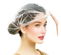 200 PCS Disposable Shower Caps - Large, Thickened & Waterproof Plastic Hair Bath Caps for Women & Men - Reusable Travel Essentials for Spa, Hotel, Salon, Home & Deep Conditioning (18.1 Inches, Clear)