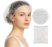 200 Pcs Disposable Shower Caps,Waterproof Shower Cap,Shower Cap for Women, Waterproof Hair Bonnet for Salon, Spa, Travel, Home Use, Hotel, Shower Plastic Shower Caps Disposable