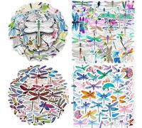 200 Pcs Dragonfly Stickers Beautiful Dragonfly Stickers Animal Insect Waterproof Vinyl Stickers for Laptop, Waterbottle, Phone, Skateboard, Guitar, Luggage, Helmet, Gift for Kids, Adults