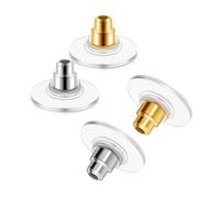 200 Pcs Earring Backs for Studs - Plastic Butterfly Earring Backs Stoppers- Non Slip Safety Backs for Hook, Stud, Hoop - Gold & Silver Bullet Clutch Secure Backs for Earrings