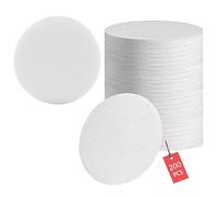 200 pcs Espresso Paper Filter 58mm for Screen Carrier 58mm, Unbleached Round Coffee Filter Paper Puck Screen Carrier Coffee Filter Paper White (58.5mm)