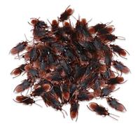 200 Pcs Fake Roaches Prank Set, Realistic Fake Cockroaches Great Way to Play a Prank, Bug Toy Funny Trick Joke Toys Plastic Bugs, Simulation Roaches for Halloween Prank, Adult Fool's Day Prank Gifts