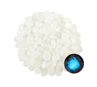 200 PCS Glow in The Dark Pebbles, Fish Tank Stones, White Stones for Garden, for Decorating Plant Pots Gardens Lawns Forest Paths Fish Tanks