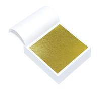 200 Pcs Gold Leaf Sheets, 9cm x 9cm Gold Foil for Gilding DIY Crafts Nails, Gold Leaf Paper for Furniture, Home Decoration, Canvas and Decorating