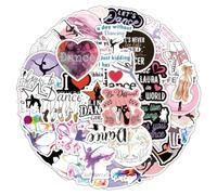 200 PCS Gymnastics Stickers for Helmet,Water Bottle,Phone,Computer,Car, Laptop,Skateboard,Scrapbook,Bike,Waterproof Vinyl Dance Stickers,Cute Dance Gymnast Sports Decals,Gift for Children Girls Teens