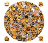 200 Pcs Halloween Stickers - Cute Spooky Waterproof Stickers with Gold and Silver Edges, Party Favors, Decorations, Crafts and Accessories for Kids, Basket Bags