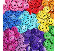 200 Pcs Happy Smile Face Button Pin Retro Pinback Badge Classic Smile Face Pin for Backpacks Accessory Women's Novelty Buttons and Pins, 1.25 Inch Diameter, Tinplate, no Gemstone