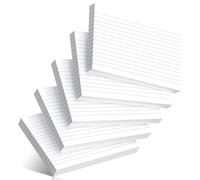 200 Pcs Index Cards 4 x 6 Inch Ruled White Index Cards, College Ruled Flash Cards for School, College, Office and Home Organization, Durable Study To Do List Note Cards with Ruled Lines, 5 Pack of 40