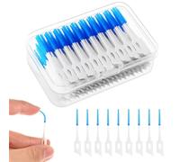 200 Pcs Interdental Brushes for Tepe, Floss Sticks Dental, Tooth Picks Floss Sticks, Dental Floss Stick Portable Tooth Clean Tooth Gap Brush Silicone Floss for Braces Oral Cleaning