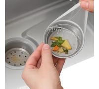 200 PCS Kitchen Sink Strainer Net Disposable Mesh Sink Strainer Bags Kitchen Sinks Filter Net Disposable Drain Nets Anti Clogging Elastic Mesh Trash Bag for Most Sizes