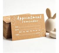 200 Pcs Kraft Appointment Reminder Cards Kraft Style Business Bulk Your Next Appointment Cards for Hair Salon Dental Office Massage Therapist Medical Doctor Follow-Up Pet Grooming