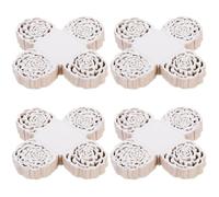 200 Pcs Kraft Paper Chocolate Holder Tray with Rose Lace Cutout | Single Flared Tray, Anti-stick Separation and Roll Control, for Pralines, Mini Snacks, Dessert Buffets