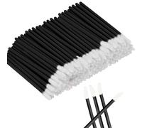 200 Pcs Lip Brush Wands, Lipstick Applicator, Lip Gloss Concealer Brushes for Lips Eyes and Makeup Application Black