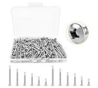 200 Pcs M2/M3/M4/M5/M6Phillips Cross Drive Self-Tapping Screws Kit, 6 Kinds of Size 304 Stainless Steel Self Tapping Countersunk Screw Assortment Set for Wood Furniture Appliances or DIY