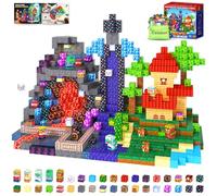 200 PCS Magnetic Blocks (0.8in) - Magnetic Building Blocks Magnet Toy Outdoor Sensory Toddler Toys for Ages 5-7 8-13 3 4 5 6 7 8, Idea Gifts for Boys and Girls Age 3+ Years Old Kids Toys Games