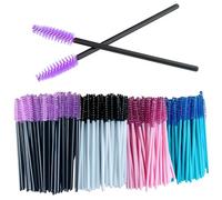 200 Pcs Mascara Wands, Disposable Lash Spoolies 4 Colors Eyelash Brushes Applicator Eye Lash Brush for Lift Eyebrow and Eyelash
