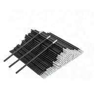 200 PCS Microbrushes, Disposable Micro Applicator Brush, Black Micro Applicators Brushes, Precision Microswabs for Eyelash Extensions Nail Polish Crafts Lip Makeup Paint Craft