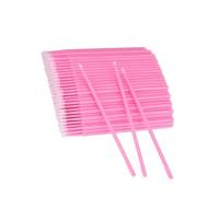 200 Pcs Microbrushes,Pink Micro Applicators Brushes With Longer Tipsfor Eyelash Extension Applicator Lash Spoolies Micro Brush Applicator for Professional Makeup Beauty Tools Portable Pink Bag