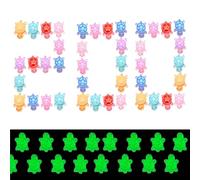 200 PCS Mini Resin Animals, Tiny Turtles 10 Colors, 0.6x0.8cm Glow in The Dark Tiny Resin Animals Figurines, DIY Crafts Cute Desk Decor for Kids, Party Favors, Home Deco