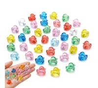 200 Pcs Mini Resin Ducks Figures, Bulk Tiny Ducks Small Plastic Animals for Fairy Garden Dollhouse Aquarium Decorations, DIY Craft Supplies Miniature Duck Ornaments for Home Vase Filler Party Favors