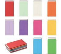 200 PCS Money Envelopes Coloured Seed Envelopes Coloured Cash Envelopes Small Envelopes for Store Personal Gift Envelope Wallet Mini Envelopes Coin Envelopes for Wages (Multicolor)