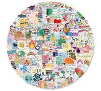 200 Pcs Motivational Stickers - Colorful Vinyl Affirmation Decals with Uplifting Growth Mindset Quotes for Scrapbook, Laptop, Water Bottle, Journal, Office, Teachers, Teens & Adults