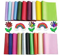 200 Pcs Multi Coloured Tissue Paper, Gift Art Tissue Paper Sheets Black/Green/Red/Gold/Orange Tracing Vellum Papers, A4 Decorative Craft Papers for DIY Crafts, Gift Bags & Christmas/Halloween Wrapping