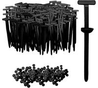 200 Pcs Nylon Cable Tie Buckle Set, for Lexus NX NX350 NX250 NX350H NX450H Multipurpose Zip Tie Tool UV-Resistant Black Cable Tie for Car Repair