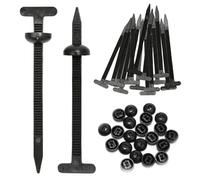 200 Pcs Nylon Cable Ties Buckles Universal, Self Locking Zip Ties Plastic Heavy Duty, Car Body Cable Ties Black for Car Daily Repair