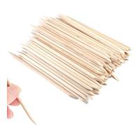 200 PCS Orange Sticks for Nails - Dual-Sided Wooden Cuticle Sticks for Manicure & Nail Art - Orange Wood Sticks for Gentle Cuticle Removal & Precision Nail Care