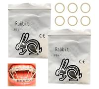 200 Pcs Orthodontic Elastic Bands,Dental Braces Bands,Brace Bands for Teeth Gap,Crooked Teeth,Braces,Strong Hold for Braces and Dental Work.