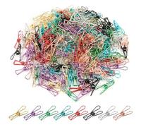 200 Pcs Paper Clips Metal Wire Hollow Out Clothespins Multi Purpose Utility Binder Clips Invoice Bill Stainless Steel Hanging Clothes Pins for School Kitchen Outdoor Office