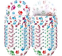 200 Pcs Paw Bone Cupcake Liners Dog Wrappers Paw Pattern Cup Cake Holder Puppy Dog Theme Cupcake Wrappers for Baby Shower Birthday Party Supplies(Multi Color)