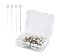 200 Pcs Pearl Headed Pins for Flowers, Wedding, Quilting & Crafts - Stick & Dress Pins for Bouquets & Decorations
