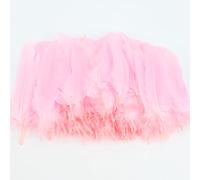 200 PCS Pink Feathers for Crafts, 12.5-15cm Colorful Feathers, Fluffy Feather Natural Goose Feathers for DIY Handmade Crafts Gift Box Filling Decoration Wedding Home Party Ornament (Pink)
