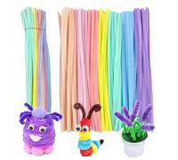 200 Pcs Pipe Cleaners, 30cm Pipe Cleaners For Craft,Soft & Flexible DIY Pastel Pipe Cleaners in Assorted Colors for Handmade Decor, Kids' Art & Classroom Projects