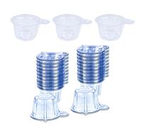 200 Pcs Plastic Disposable Urine Collection Cups 40 ML Plastic Urine Specimen Cups Ovulation Test Urine Specimen Cups for HCG Pregnancy Test