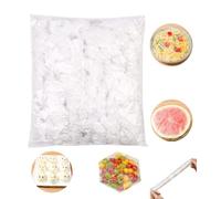 200 Pcs Plastic Food Covers Plastic Stretch,Shrinkable Fresh Keeping Bags,Bowl Covers,Elastic Bowl Lids Reusable,Food Storage Covers Lids for Fruit Vegetable Meat Food Preservation