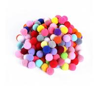 200 Pcs Pom Poms,8mm Craft Mini Pom Poms Cheerleading Pompoms for Crafting,Small Soft Coloured Balls Making Art Hobby Supplies DIY Creative Crafts Decor for Garland,Handmade Gifts,Kids School Projects