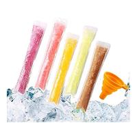 200 PCS Pop Bags Pop Mold Bags Popsicle Pouches Popsicle Molds Bags BPA Free Ice Pop Pouch with A Funnel for Yogurt, Ice Candy, Ice cream Party Favors