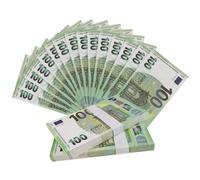200 Pcs Prop Money Age 2+, €100 Fake Money, Toy Money, Pretend Money, Fake Notes, for Movies, Advertising, Party, Fancy Dress, Play Board Games