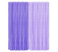 200 Pcs Purple Pipe Cleaners Craft, 2 Colors 11.8 inch Long Chenille Stems Bulk, Thick Fuzzy Pipe Cleaners for DIY Art Craft Project Supplies, Decorations and Gift (6 mm x 30 cm)